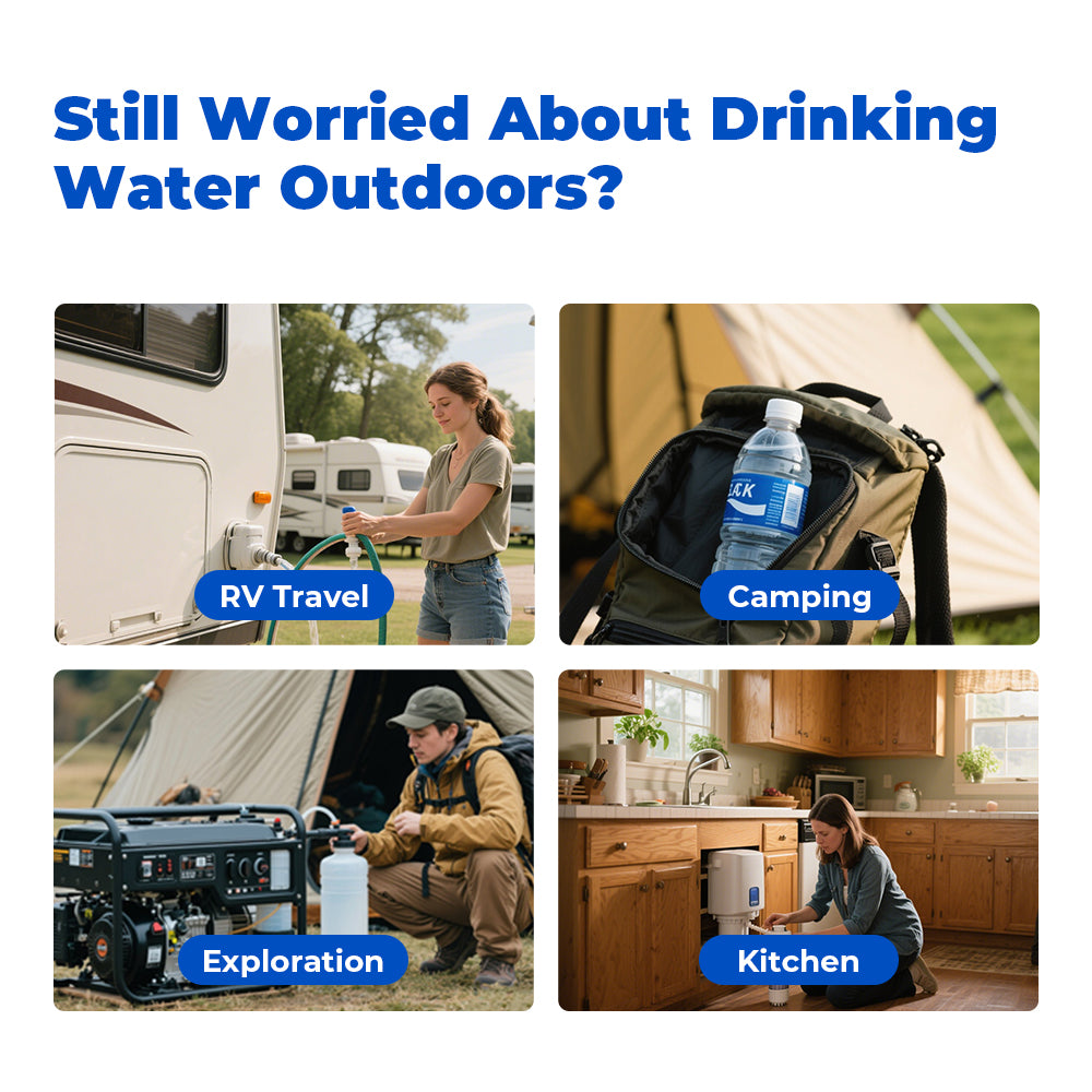 PURIFIGHTER GAIYA™ - Standard MOBILEWATER FILTER FOR OUTDOOR,CAMPING & EMERGENCIES