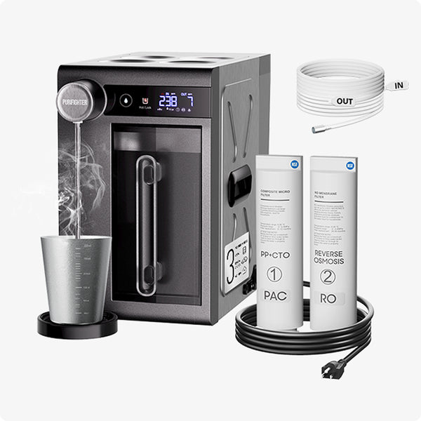 PURIFIGHTER GAIYA™ - Heating MOBILE WATER FILTER FOR OUTDOOR, CAMPING & EMERGENCIES