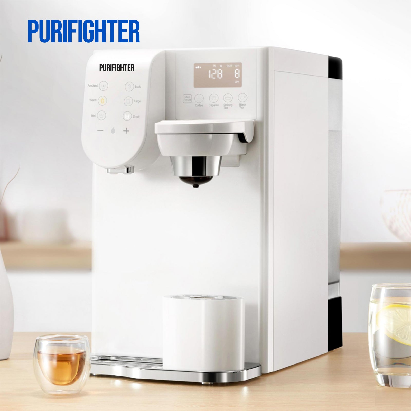 Purifighter-4-Temp Desktop Coffee Station | 5s Hot Water & RO Filtration（YHR1203-A）