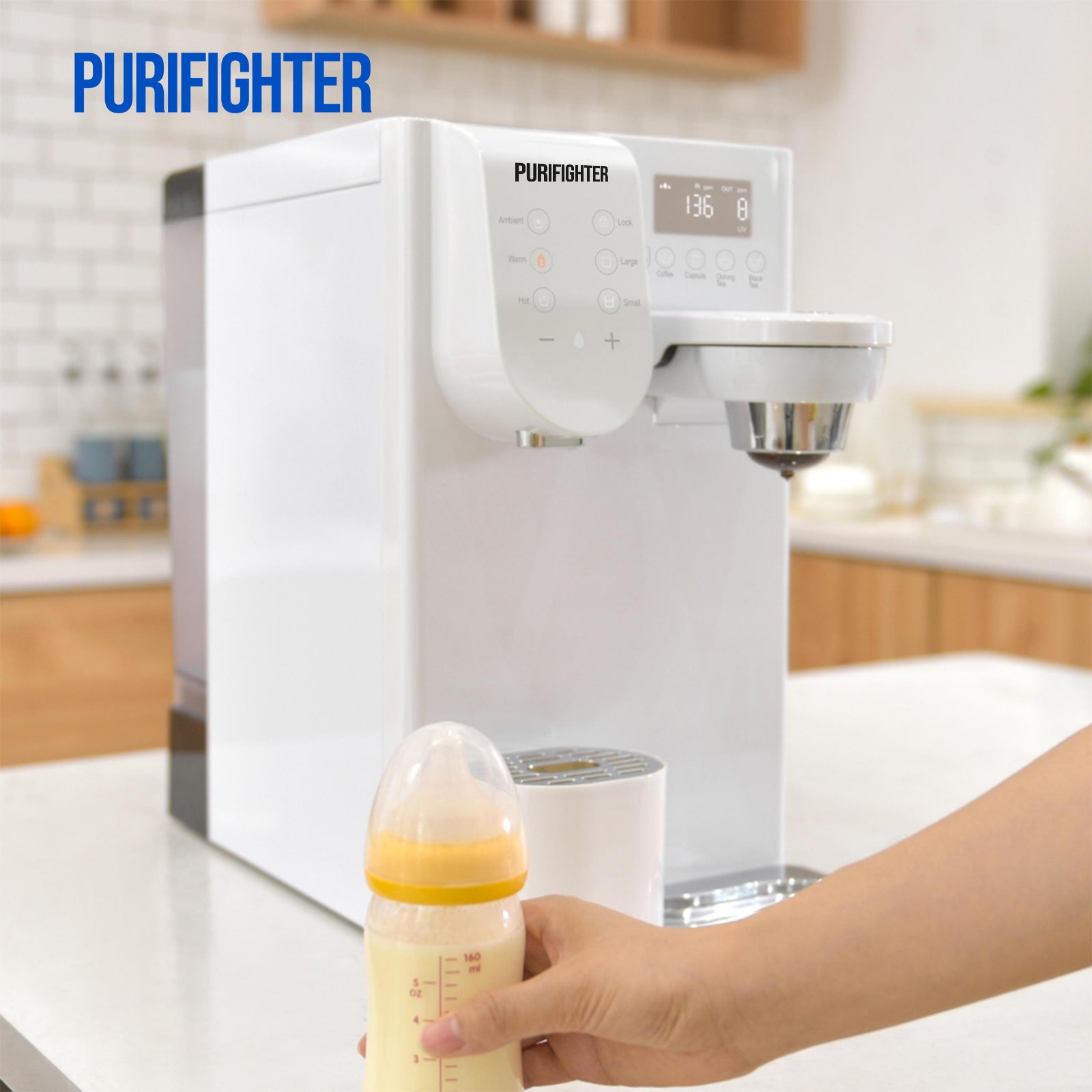 Purifighter-4-Temp Desktop Coffee Station | 5s Hot Water & RO Filtration（YHR1203-A）