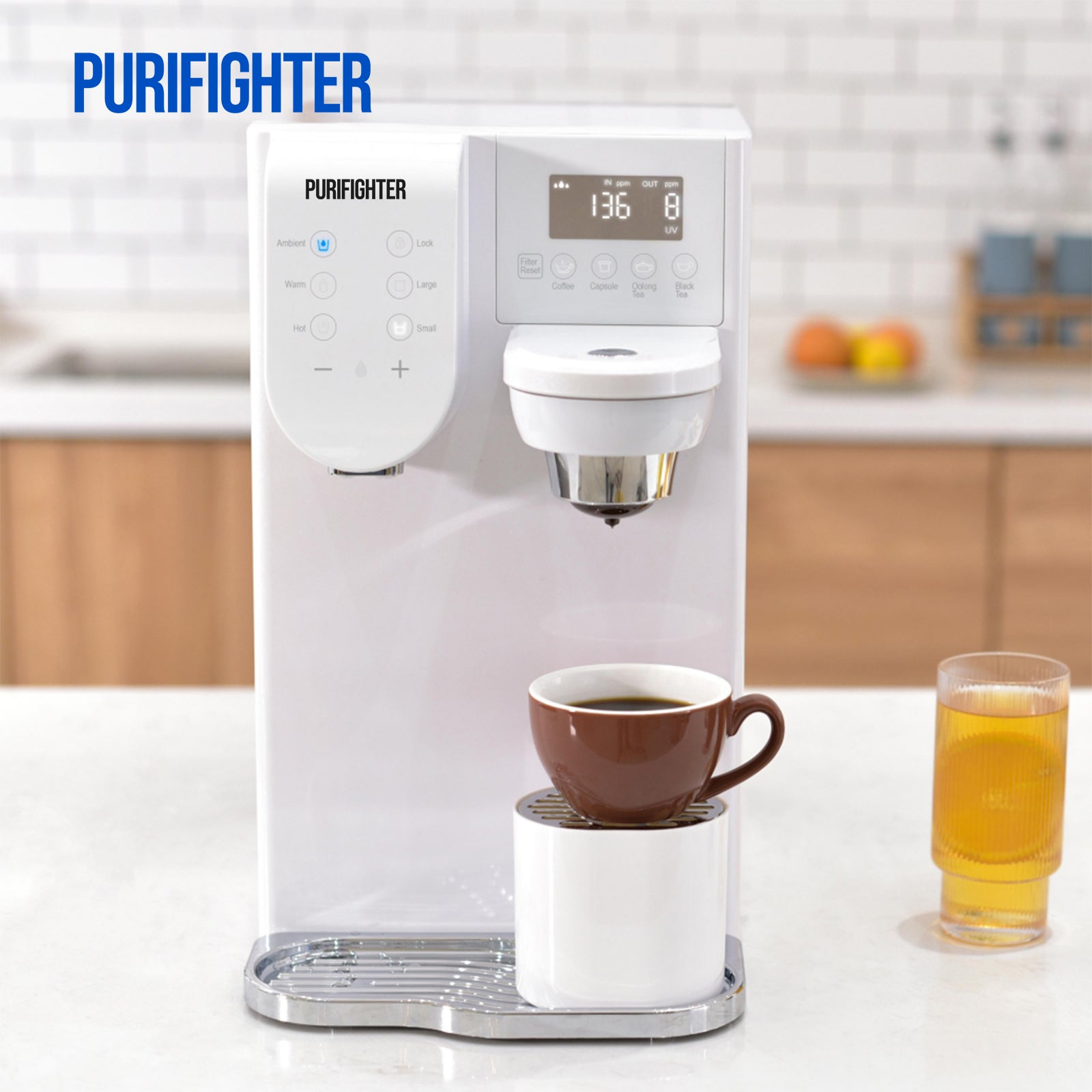 Purifighter-4-Temp Desktop Coffee Station | 5s Hot Water & RO Filtration（YHR1203-A）