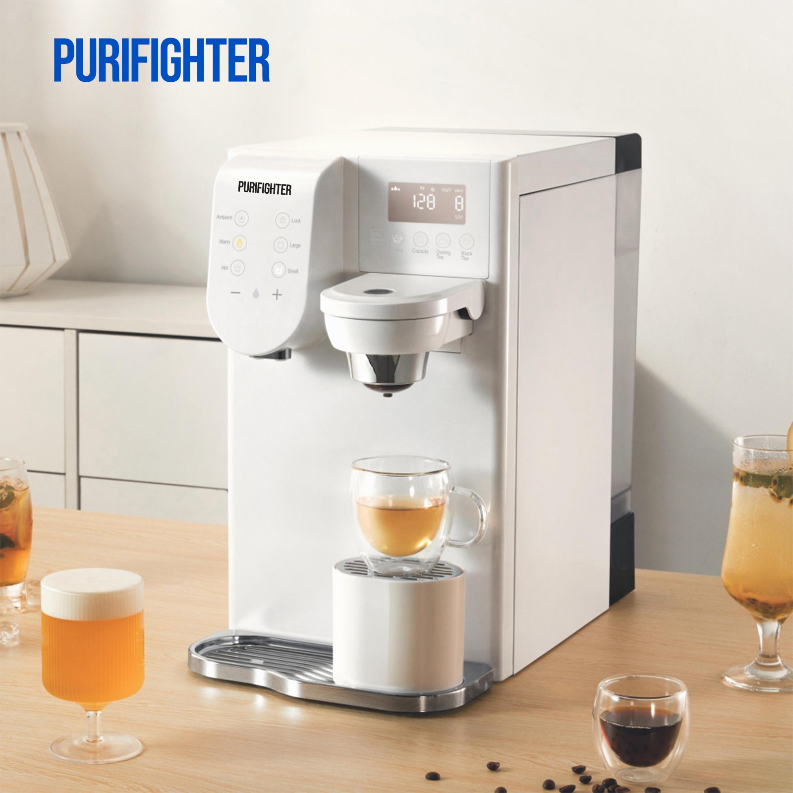 Purifighter-4-Temp Desktop Coffee Station | 5s Hot Water & RO Filtration（YHR1203-A）