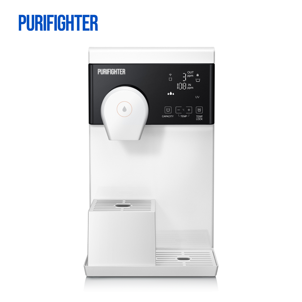 Purifighter-Instant Hot RO Desktop: 4-Temp & 3-Cup | Tank/Tap Dual Source (YHR1191-A)
