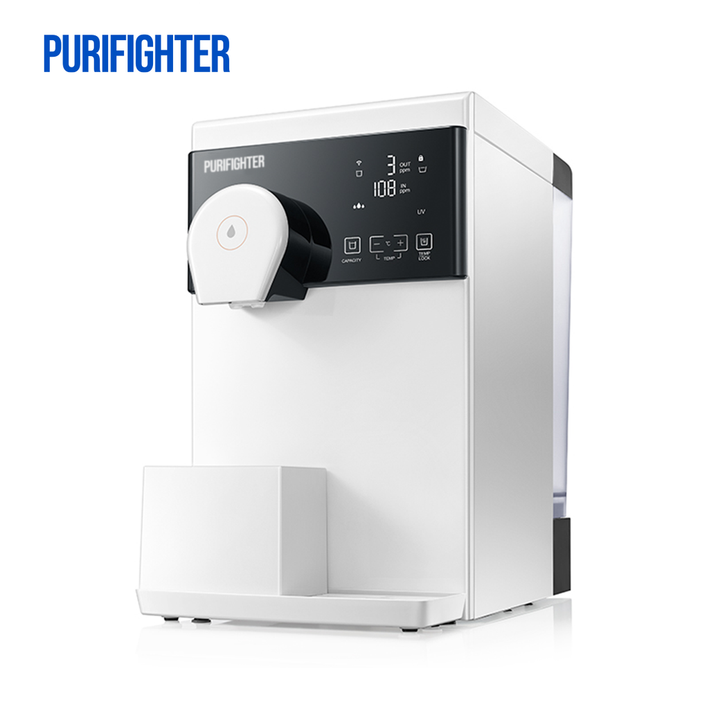 Purifighter-Instant Hot RO Desktop: 4-Temp & 3-Cup | Tank/Tap Dual Source (YHR1191-A)