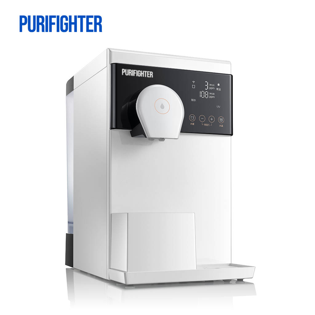 Purifighter-Instant Hot RO Desktop: 4-Temp & 3-Cup | Tank/Tap Dual Source (YHR1191-A)