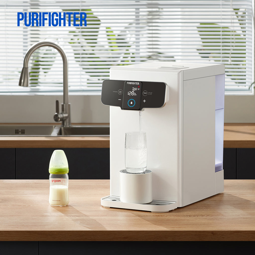 Purifighter-Countertop Instant Heating RO Purifier: 4-Temp Metal Body, H₂ Water, UV LED（YHR1192-AH）