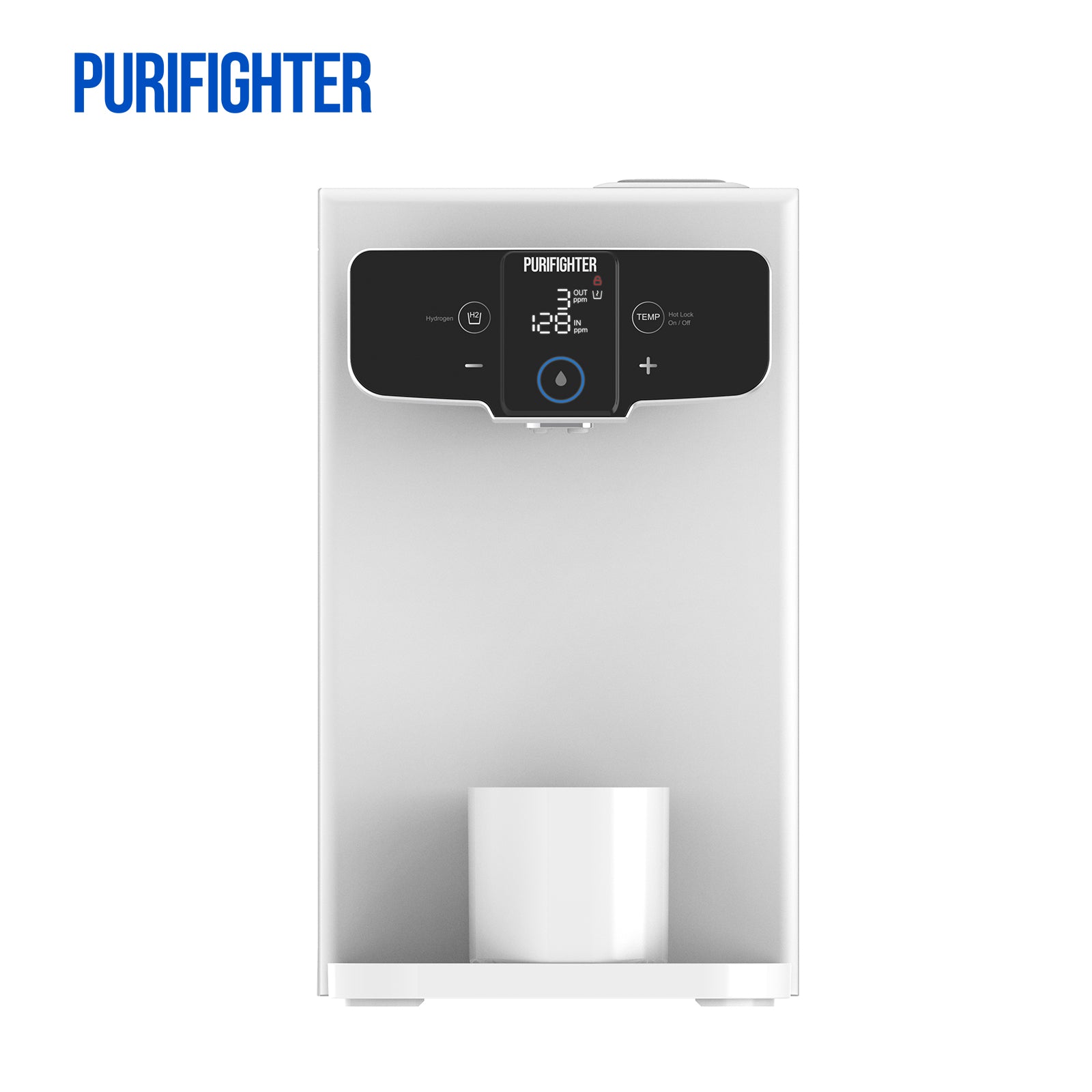 Purifighter-Countertop Instant Heating RO Purifier: 4-Temp Metal Body, H₂ Water, UV LED（YHR1192-AH）