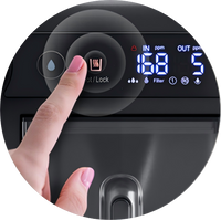 Hot water at the touch of a button
